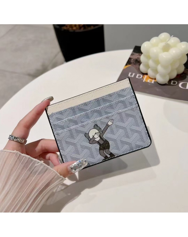 ゴヤール カウズスヌーピー付きカード収納ケース七枚カード入れオシャレ可愛いキャラクター