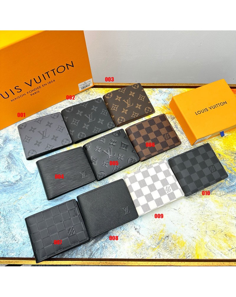 ルイヴィトン 短財布ビジネス風二つ折り財布 M60895クレジットカード、紙幣、手形を収納でき (友達や家族にプレゼントを送り最適)