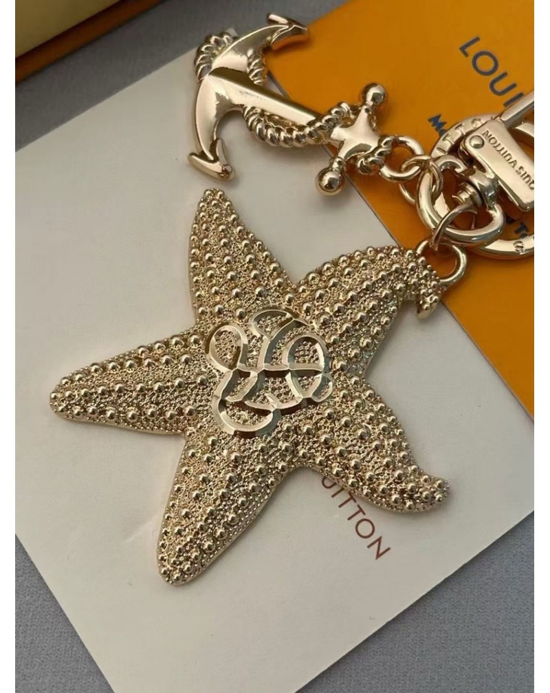 ルイヴィトン キーホルダー可愛いヒトデペンダントキーリングオシャレ