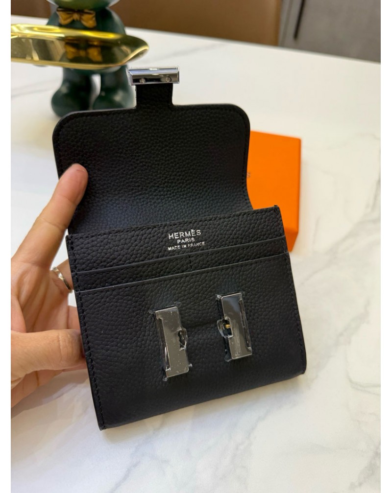 エルメス カードケース小銭入れ収納ケースオシャレチェーン肩紐付き高品質牛革製