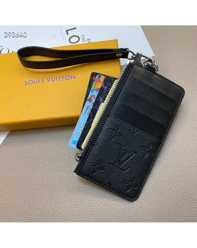 ルイヴィトン カードケースビジネス風オシャレルイビトン小銭入れや名刺をICカード収納ケースストラップ付き持ち運び便利