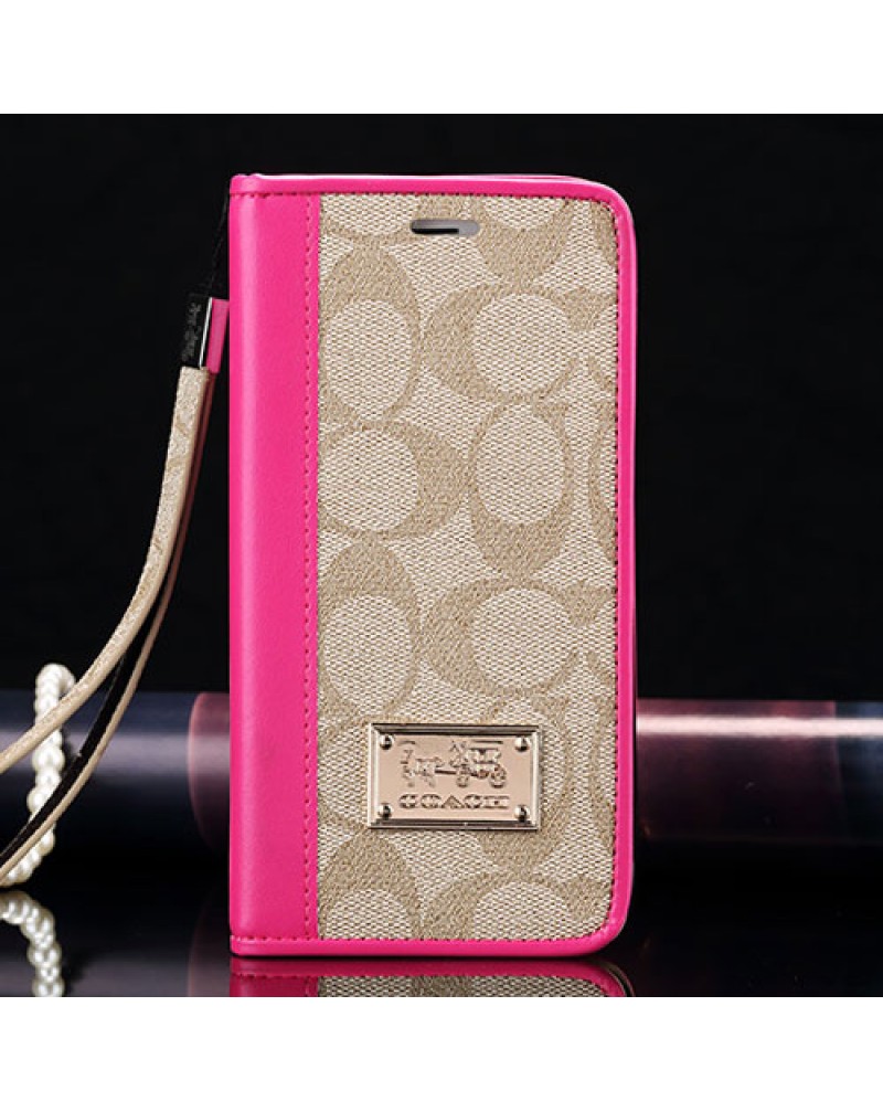 Coach iphone16 pro/15 plus/15 pro max携帯ケースコーチ iphone14+/14 pro/14 pro maxケースブランドアイフォン13/13 pro/13 mini/12/12 pro/12 mini/11 pro/SE3/SE2ケース手帳型オシャレストラップ付きファッション欧米風女性向け