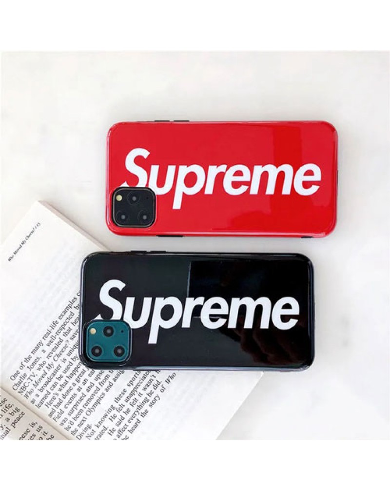 シュプリーム iphone13/13 pro max/12/12 mini/12 pro maxケース iphone11/11 pro max/SE2ケースsupreme iphone xr/xs max/x/8 plusケース ブランド アイフォン xカバー 赤黒 潮流 iphone 6s/7 pusケース カップル オシャレ素敵