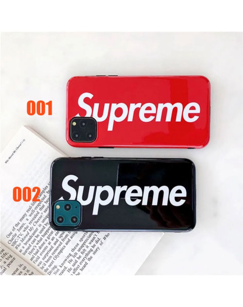 シュプリーム iphone13/13 pro max/12/12 mini/12 pro maxケース iphone11/11 pro max/SE2ケースsupreme iphone xr/xs max/x/8 plusケース ブランド アイフォン xカバー 赤黒 潮流 iphone 6s/7 pusケース カップル オシャレ素敵