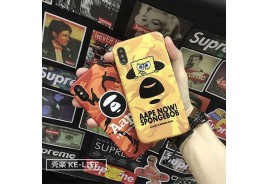 高級ガラス表ブランド iphone x plusケース ステューシーiphone 11/9ケース Aape アイフォン x/8ケースペアむけ