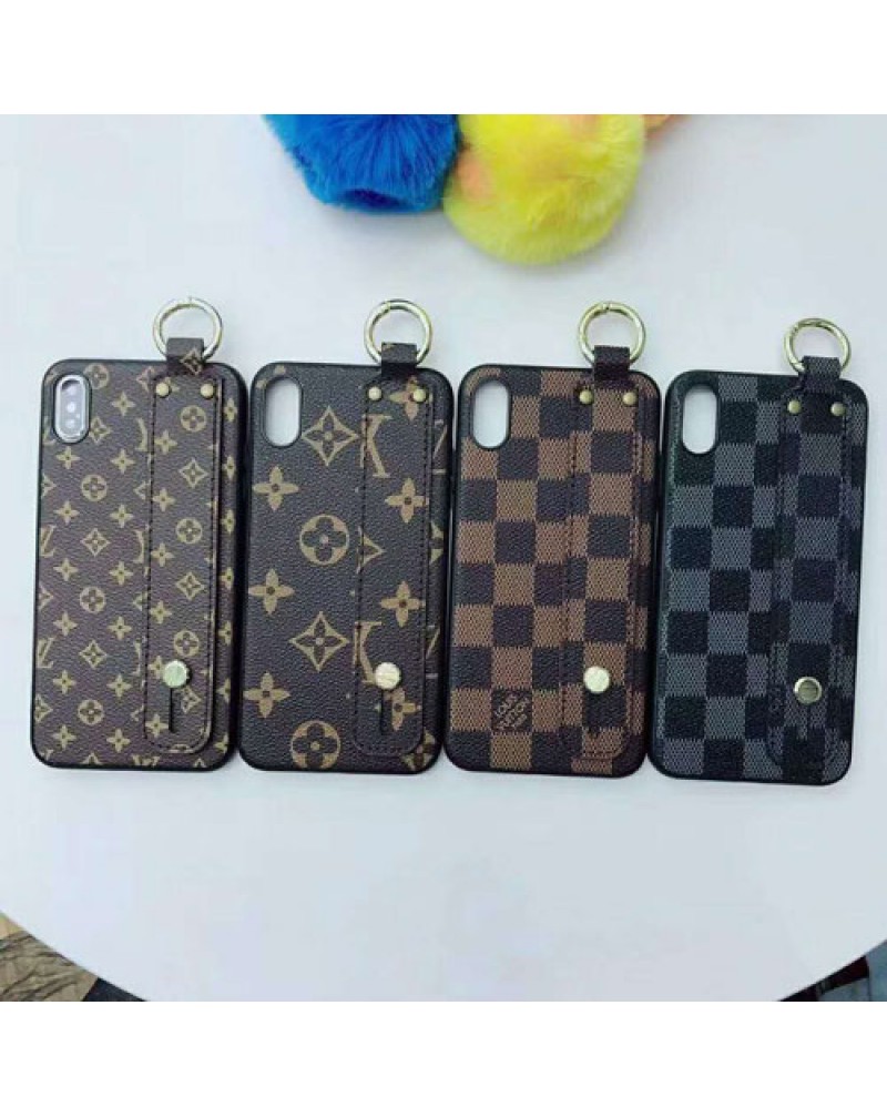 ルイヴィトン  iphone 11/11pro max/xr/seケースブランド iphone xs maxカバーハンドベルト付きアイフォン x/8/7 plusケースおしゃれモノグラムダミエスタンド機能付き