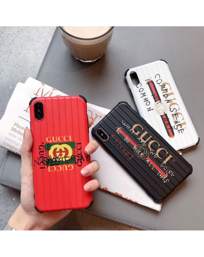 グッチ iphone XI/11/11pro max/SE2ケース ブランド トランク iphone xr/xs maxケースgucci iphone x/8 plusケース 個性落書きプリント アイフォン10s/7 plusケース男女兼用