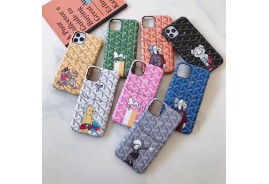 可愛いキャラクター付き ゴヤール iphone11proケースブランド iphone11ケースgoyard Airpods proケース
