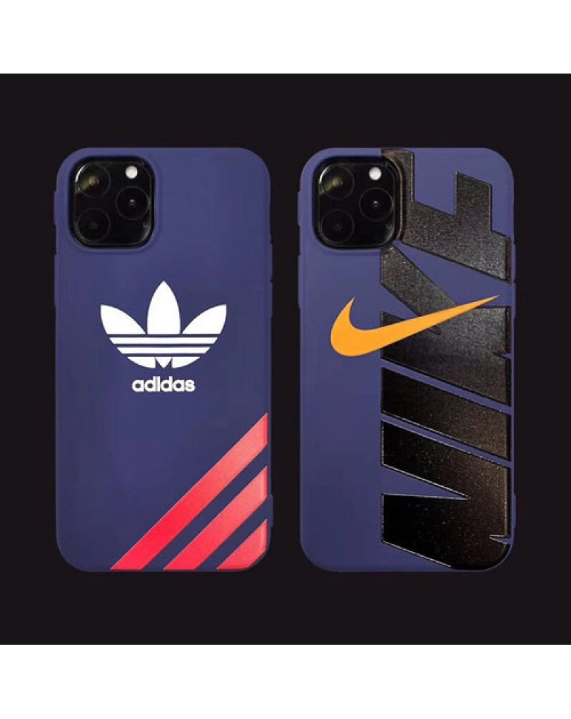 アディダス ナイキ iphone 12/12 pro/12 mini/11/11pro/11pro max/se2ケース ブランド iphone xr/xs maxケース スポーツ風 アイフォンx/10sケース お洒落浮き彫り iphone 8/7 plusケース ファッション人気薄型