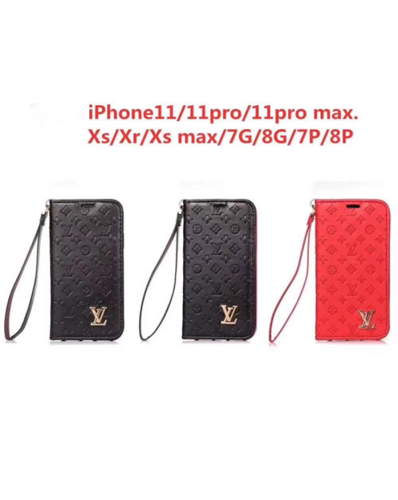 ルイヴィトン iphone 12/12 pro/11/11pro/11 pro maxケース ブランドビジネス風 iphonexr/xs maxケースvuitton iphone x/10ケース 手帳型高級 アイフォン 8plus/7plusケース人気 ファッションストラップ付き 保護性