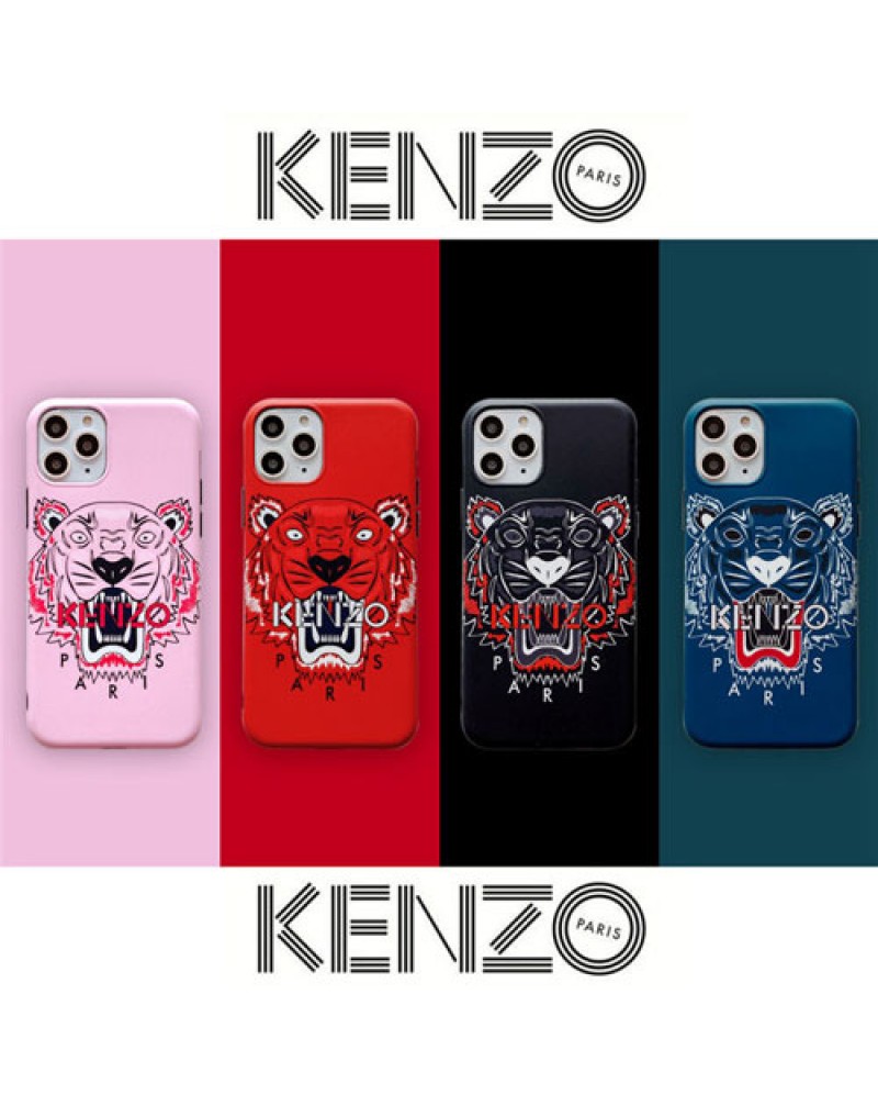 KENZO ケンゾー iphone 13/13 pro/12/12 pro/12 mini/11/11 pro max/SE2ケース ブランド iphone xr/xs maxケースタイガー頭付き iphone x/10/10sケースジャケット型 アイフォン 8/7/6s plusケースカッコイイファッション人気激安
