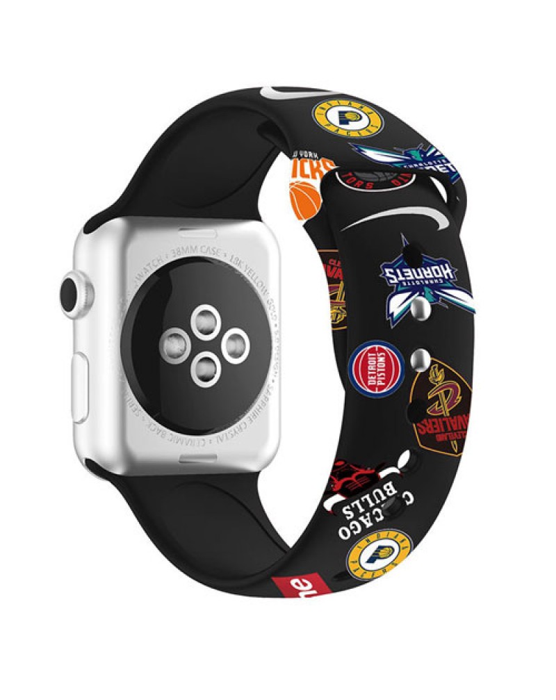 supreme x NIKEコラボアップルウォッチ10 9バンド潮流個性シュプリームナイキ Apple watch8 SE2ベルトシリコン製 iwatch 7/SE/6/1/2/3/4/5世代