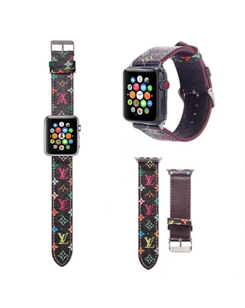 ルイヴィトン apple watch ultra 9 8 SE27 6 SE 5 4 3 2バンド お洒落混色 アップルウォッチバンドvuitton 高級レザー製 男女兼用人気ベルト大人気