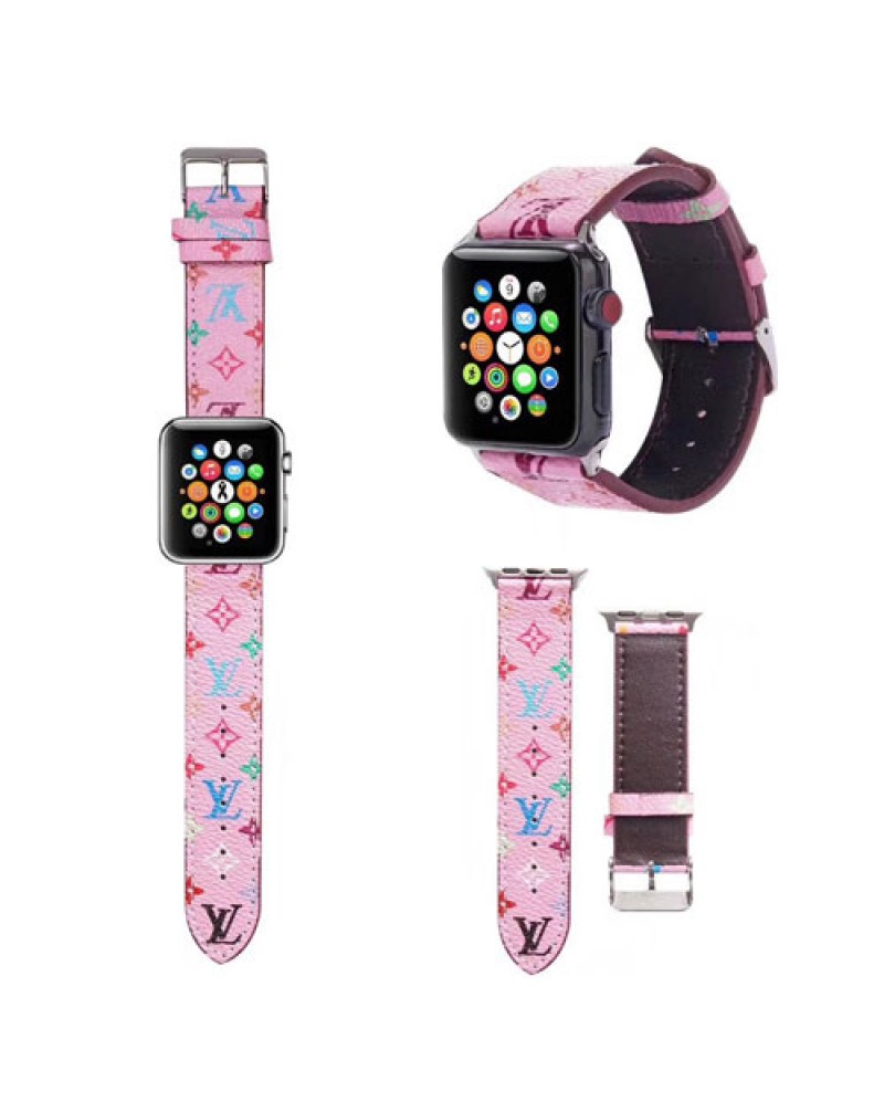 ルイヴィトン apple watch ultra 9 8 SE27 6 SE 5 4 3 2バンド お洒落混色 アップルウォッチバンドvuitton 高級レザー製 男女兼用人気ベルト大人気