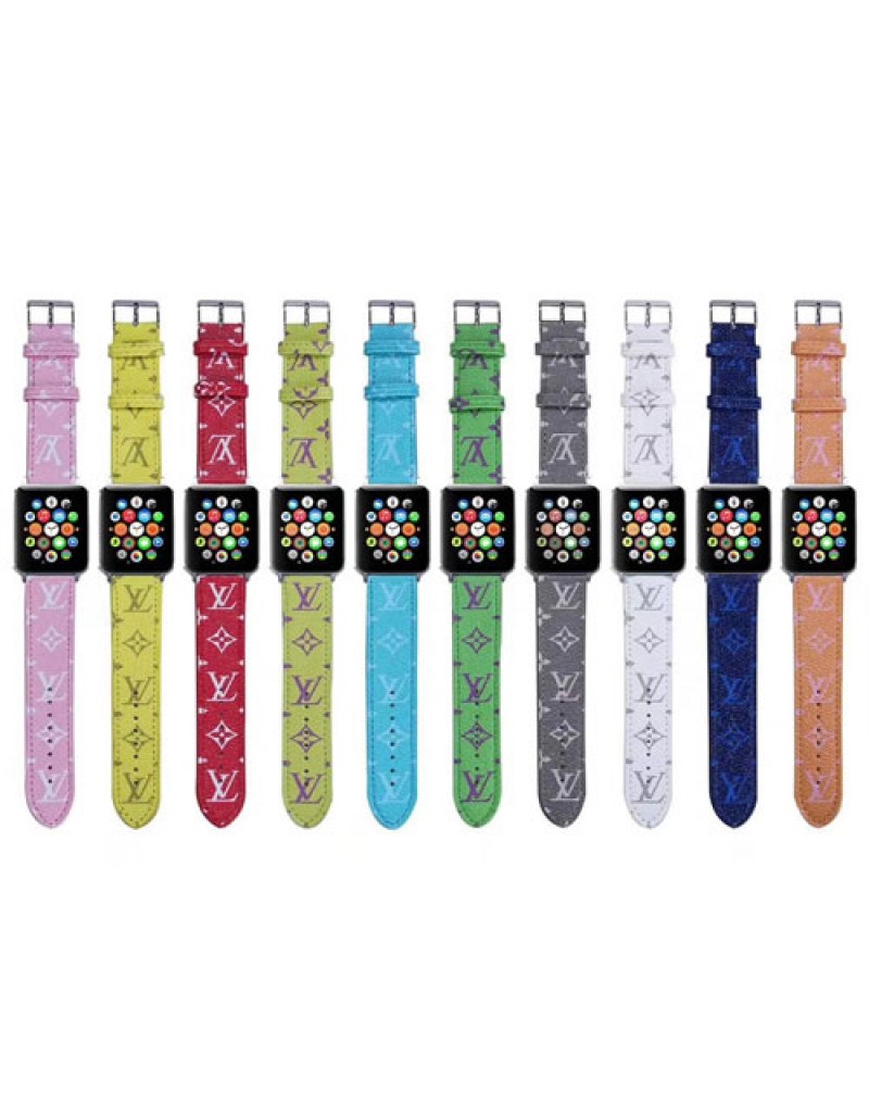 ルイヴィトン apple watch 10/9/ultra2バンドハイブランドapple watch 8 SE2 7 6 SE 5 4 3 2バンド宛時計ベルト用交換高級お洒落混色アップルウォッチバンド男女向け人気