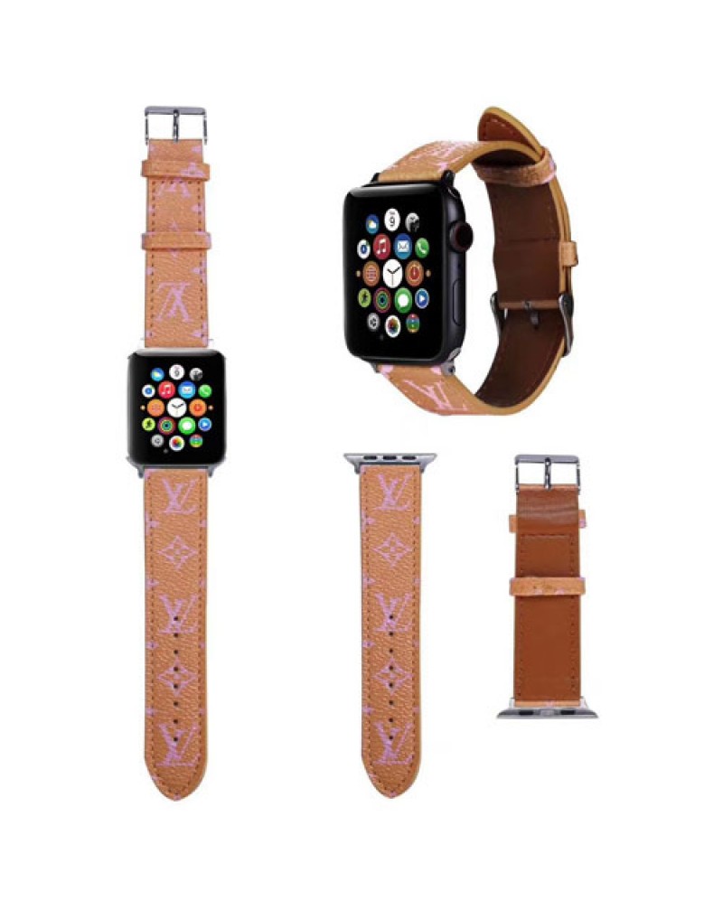 ルイヴィトン apple watch9 ultra2バンドハイブランドapple watch 8 SE2 7 6 SE 5 4 3 2バンド宛時計ベルト用交換高級お洒落混色アップルウォッチバンド男女向け人気