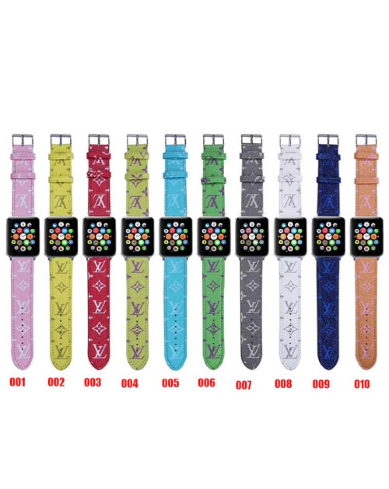 ルイヴィトン apple watch 10/9/ultra2バンドハイブランドapple watch 8 SE2 7 6 SE 5 4 3 2バンド宛時計ベルト用交換高級お洒落混色アップルウォッチバンド男女向け人気