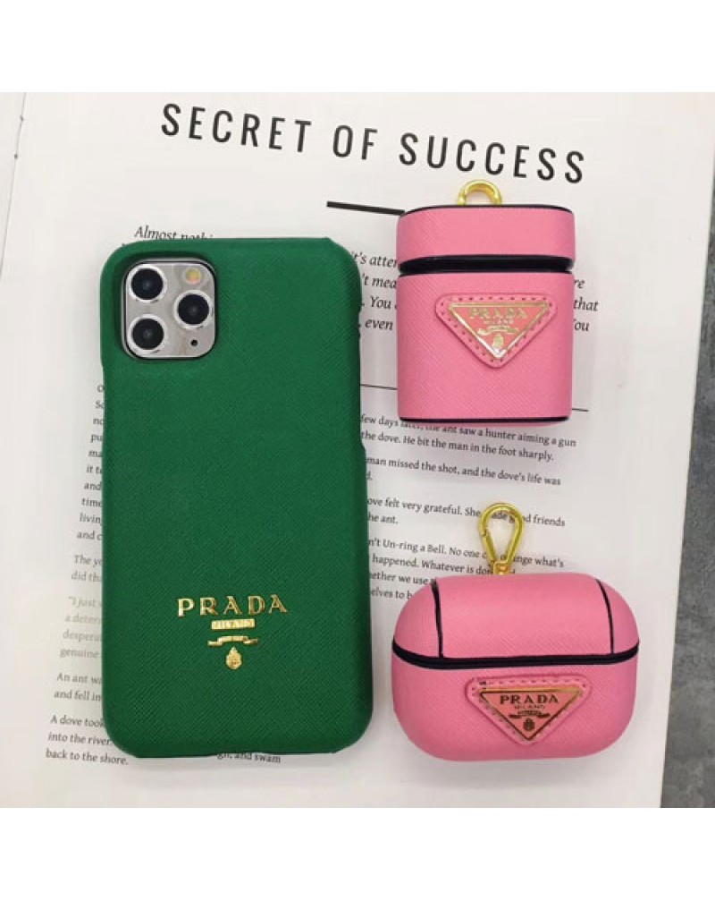 PRADA iphone13/13 pro max/12/12 mini/12 pro/11/11 pro maxケースプラダブランドAirpods pro/3世代ケースiphone SE2/XR/XS Maxケースジャケットアイフォンx/8/7 plusケースお洒落Airpods 3/2/1世代ケース携帯便利耐衝撃保護性