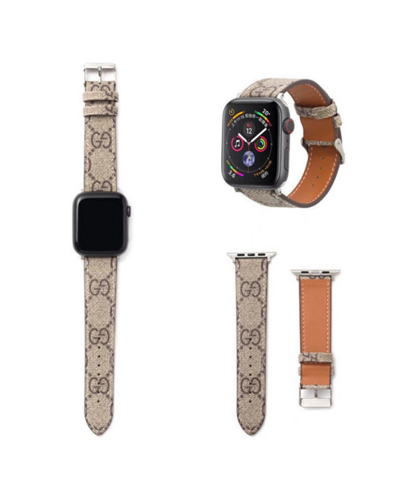 ルイヴィトン グッチアップルウォッチバンド ブランドapple watch 9 8 7バンド iwatchSE2 Ultraバンドレザー製宛時計ベルトバンド 用交換 apple watch 6/se/5/4/3/2/1代適用高級人気男女兼用