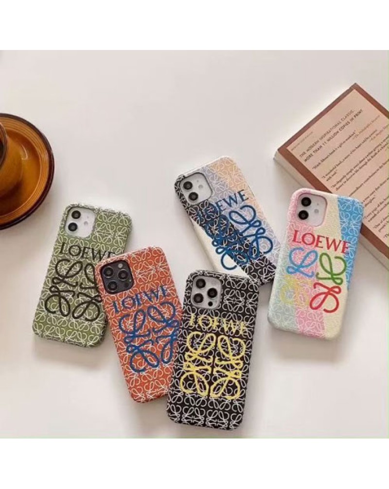 LOEWE ロエベ iphone13/13 pro max/13 mini/12/12 pro max/12 miniケースブランド iphone11 pro/SE2/11 Pro maxケース オシャレ人気iphone xr/xs maxカバーアイフォンX/8/7 plusケースジャケット