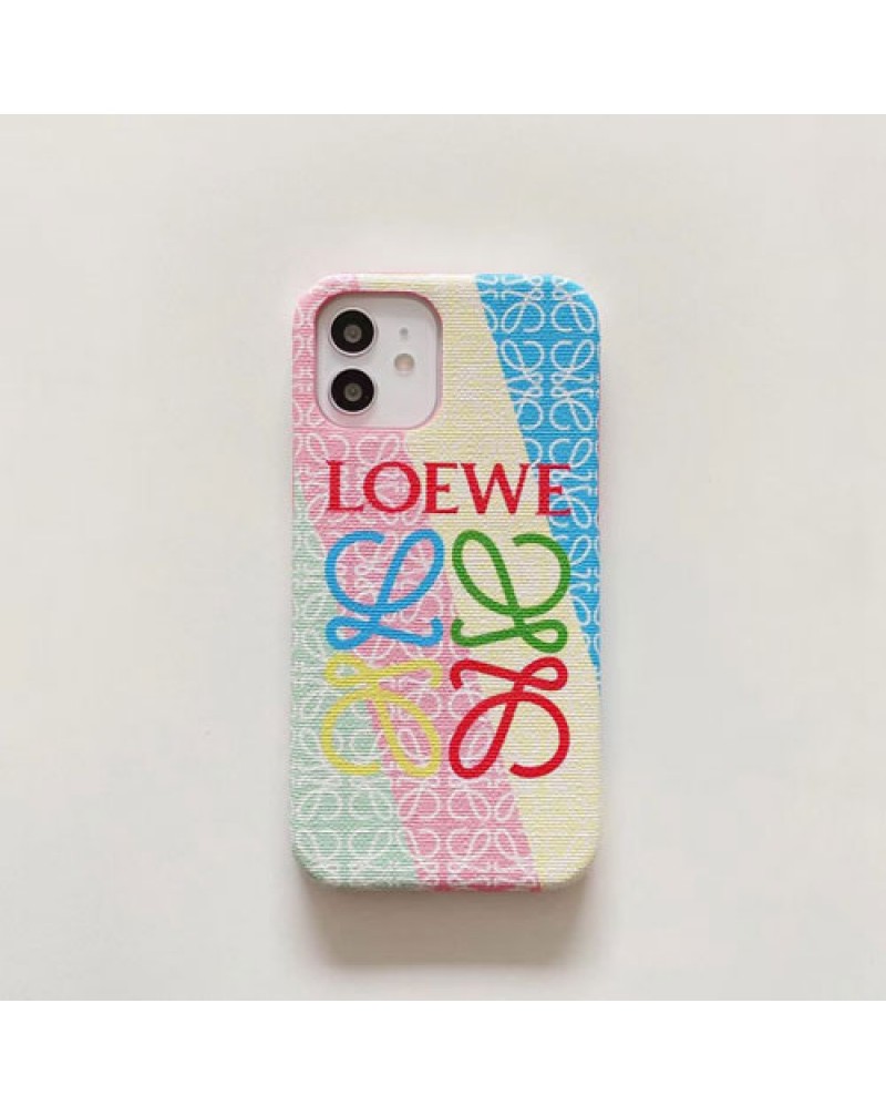 LOEWE ロエベ iphone13/13 pro max/13 mini/12/12 pro max/12 miniケースブランド iphone11 pro/SE2/11 Pro maxケース オシャレ人気iphone xr/xs maxカバーアイフォンX/8/7 plusケースジャケット