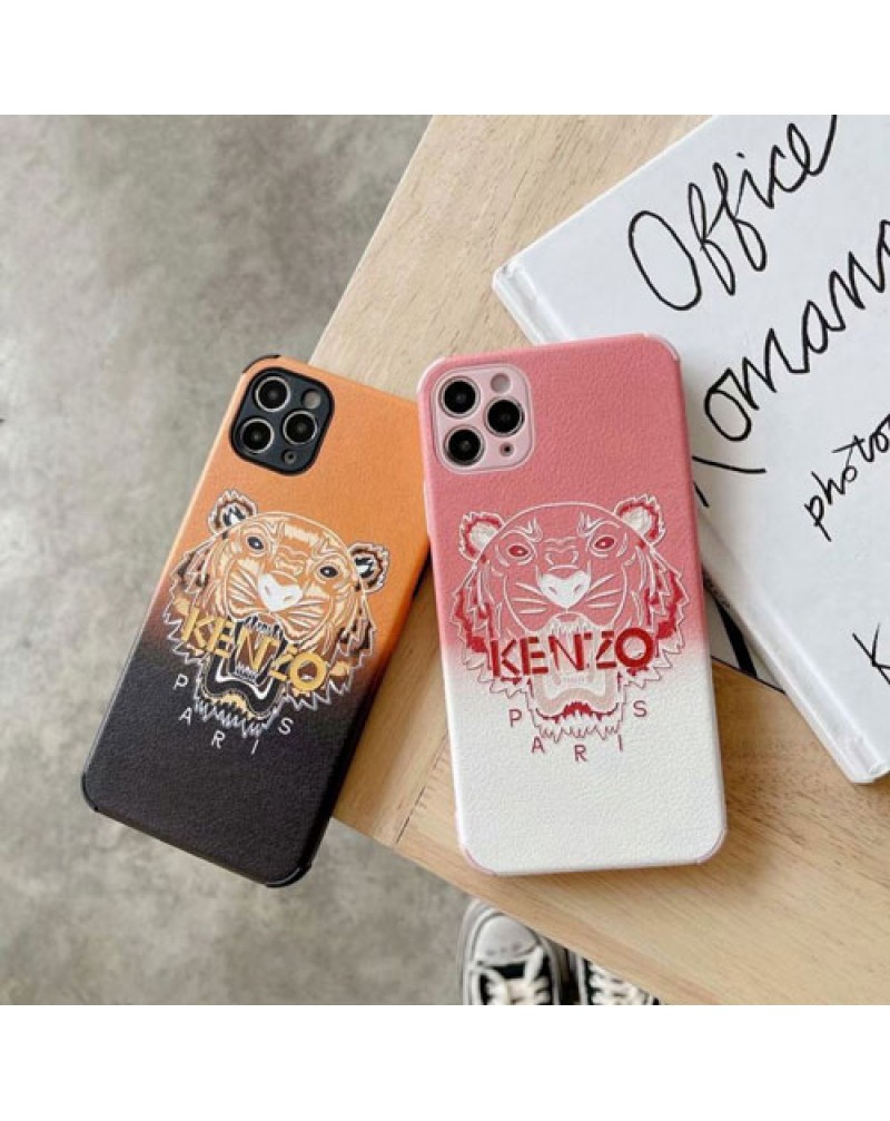 ケンゾー iphone12/12 pro maxケースブランド iphone12 mini/11 pro maxケースkenzo 虎頭付き アイフォン11/SE2ケース iphone Xr/xs maxケースお洒落人気アイフォンx/8/7 plusケース男女兼用ファッションジャケット