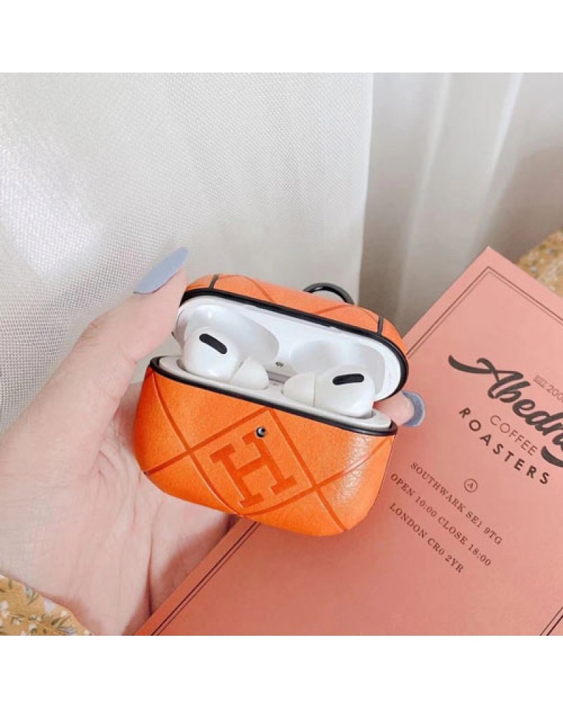 エルメス Airpods pro/pro2ケースブランド hermes Airpods 3/2/1世代ケース 無線イヤホンケース 携帯便利 紛失防止 エアーポッズプロケース 耐衝撃 男女兼用 人気