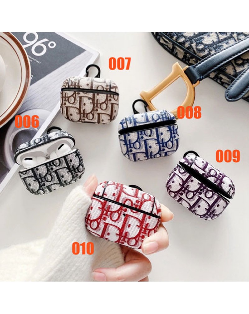 ディオール Airpods 4ケース AirPods pro2/pro/3世代ケース Dior Airpods 2/1世代ケース 携帯便利 ブランドエアーポッズプロケース無線イヤホンケース 紛失防止 落下防止