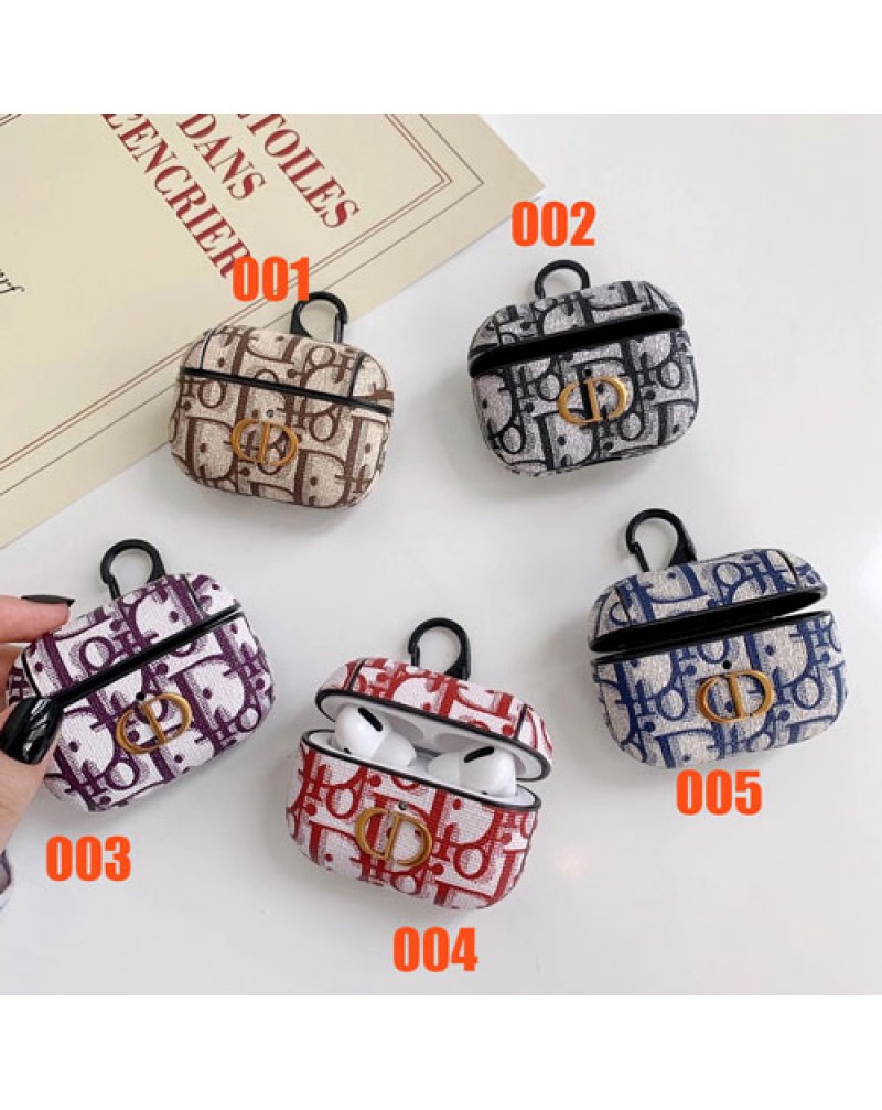 ディオール Airpods 4ケース AirPods pro2/pro/3世代ケース Dior Airpods 2/1世代ケース 携帯便利 ブランドエアーポッズプロケース無線イヤホンケース 紛失防止 落下防止