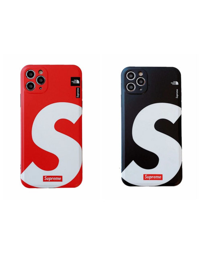 シュプリームノースフェイス iphone14 pro max/13 pro/15ケース iphone12/12 mini/12 pro maxケースsupreme iphone11/11 pro maxケース個性アイフォンSE2/xr/xs maxケースペアお揃い人気ファッションストラップ付き