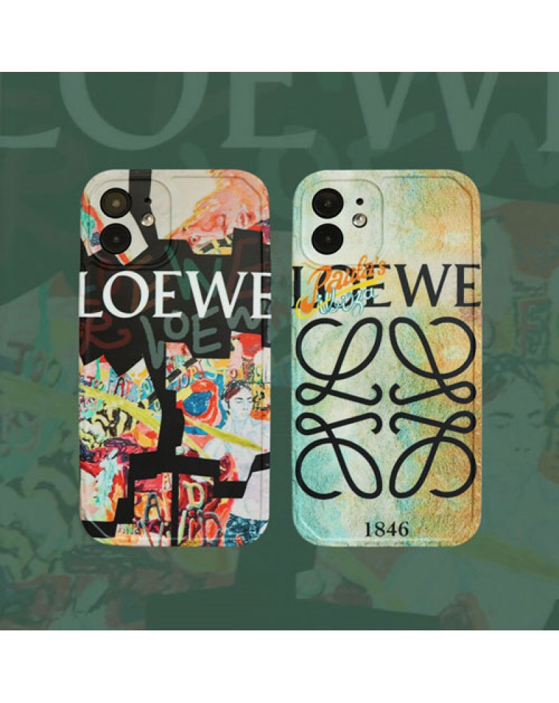 loewe ロエベ iphone13 pro/12/12 pro max/13  pro maxケースブランドiphone11/11 proマックスケース復古風 iphoneSE2/xr/xs maxケースお洒落個性 アイフォンx/8/7プラスケース人気男女兼用