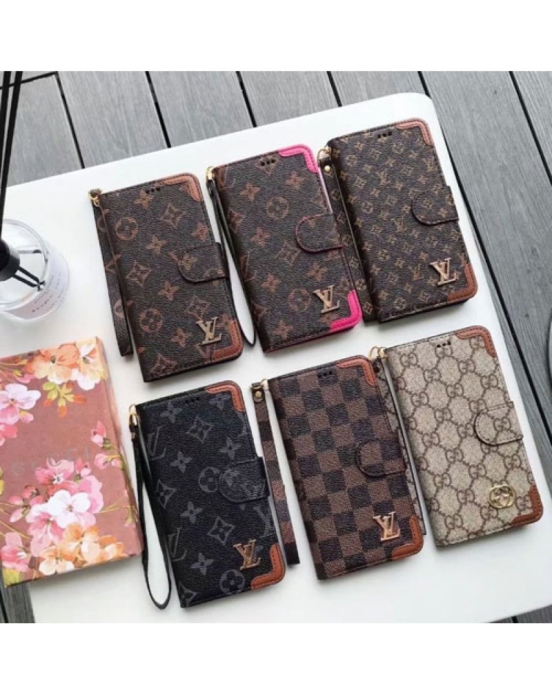 ルイヴィトン iphone16 pro/15 pro maxケース手帳型グッチ iphone14/14 pro max/13/13 pro/12 pro maxケース手帳型ブランド iphone11/11 pro maxケースvuitton iphone SE2/XR/XS Maxカバーお洒落モノグラム混色ファッション大人気ストラップ付き