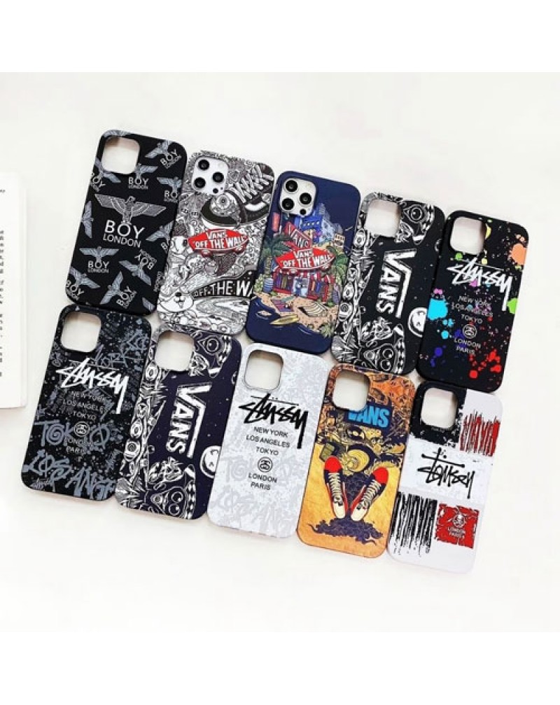 ステューシー vans iphone13 pro/12/12 pro maxケース個性人気アイフォン11/11 pro maxケースブランド潮流 iphone SE2/Xr/xs maxケース iPhone x/8/7 plusカバーファッション芸能人愛用