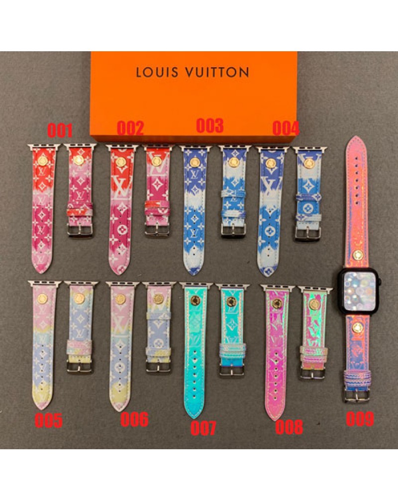 ルイヴィトン apple watchバンドブランドお洒落アップルウォッチバンドベルト高級レザー製人気 apple watch 7 6 5 4 3 2 SE代ベルト用交換 男女向けファッションモノグラム