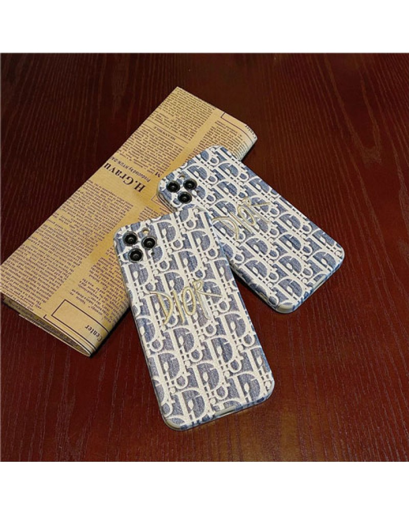 ディオール iphone13/13 pro max/12/12 pro maxケースブランド dior iphone11/11 pro maxケース精緻刺繍ロゴ付きアイフォンSE2/xr/xs maxケースお洒落女性向け iphone x/8/7プラスカバー激安人気