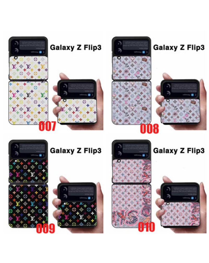 グッチ ルイヴィトン Galaxy Z flip5/Z flip3/Z flip4ケース galaxy z flipケースブランドギャラクシーZ flip3ケース折畳みお洒落人気ファッション保護性ジャケット男女向け