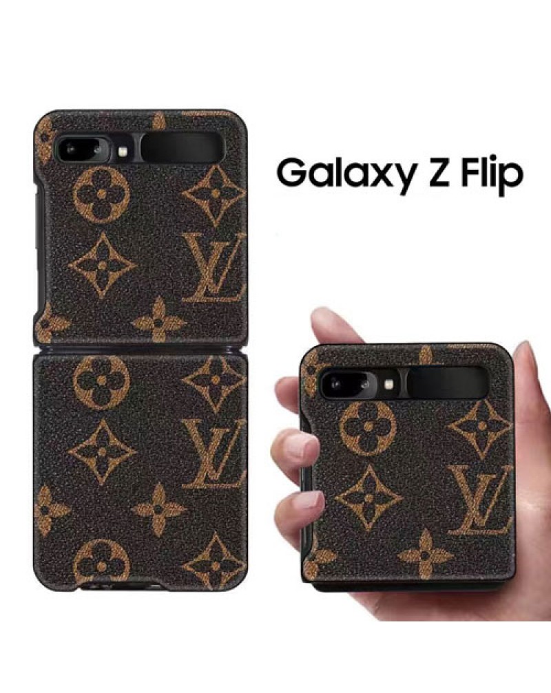 シャネル ルイヴィトン Galaxy Z flip5/Z flip3/z flip4ケースブランド折畳み galaxy z fold2/ z f fold3ケース保護性お洒落モノグラムロゴプリントファッション人気ギャラクシー z filp3ケース