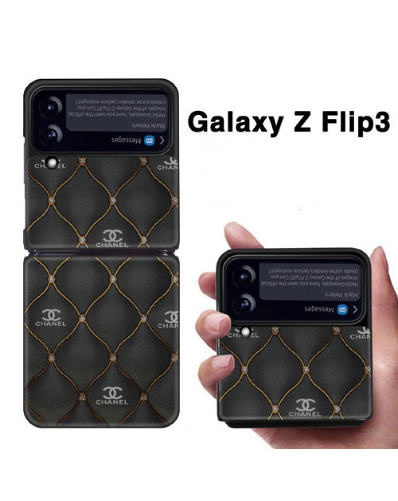 シャネル ルイヴィトン Galaxy Z flip5/Z flip3/z flip4ケースブランド折畳み galaxy z fold2/ z f fold3ケース保護性お洒落モノグラムロゴプリントファッション人気ギャラクシー z filp3ケース