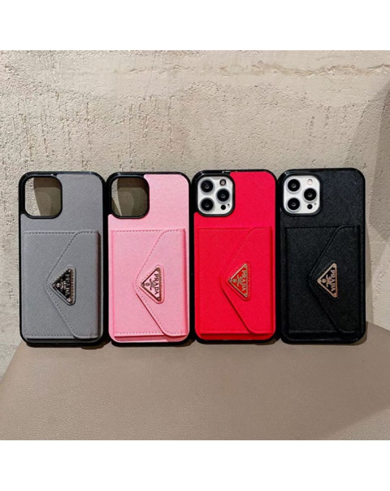 プラダ iphone16 pro/15 pro/14/14 plus/14 pro maxケースアイフォン13/13 pro/13 pro maxケース prada iphone12/12 pro/12 pro maxケースカード入れブランド iphone11/11 pro maxケースお洒落大人気高級保護性ジャケット