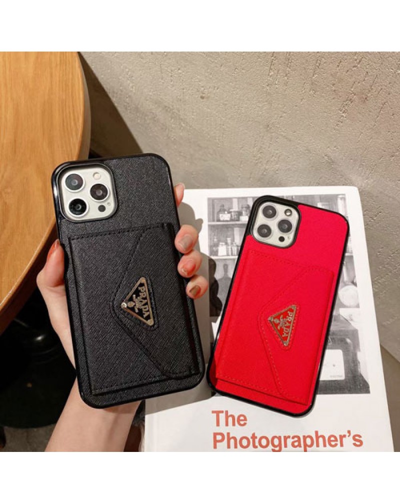 プラダ iphone16 pro/15 pro/14/14 plus/14 pro maxケースアイフォン13/13 pro/13 pro maxケース prada iphone12/12 pro/12 pro maxケースカード入れブランド iphone11/11 pro maxケースお洒落大人気高級保護性ジャケット