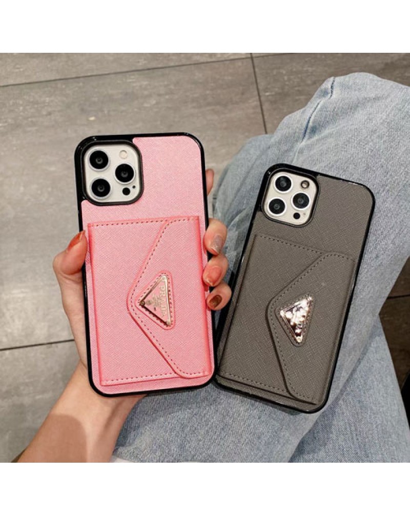 プラダ iphone16 pro/15 pro/14/14 plus/14 pro maxケースアイフォン13/13 pro/13 pro maxケース prada iphone12/12 pro/12 pro maxケースカード入れブランド iphone11/11 pro maxケースお洒落大人気高級保護性ジャケット