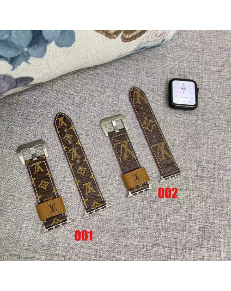 ルイヴィトン apple watch 10 X 9 8 SE2 ultra2バンドブランド アップルウォッチベルトお洒落モノグラム高級レザーapple watch 7 6 SE 5 4 3 2代ベルト用交換 男女兼用ファッション大人気