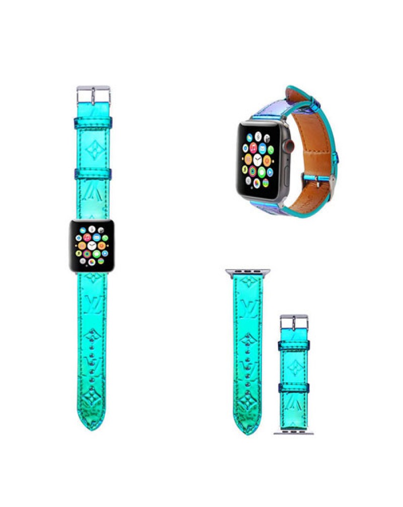 ルイヴィトン apple watchバンドハイブランド アップルウォッチバンドレザー製高級 時計ベルトvuitton apple watch 7 SE 6 3 5 4ベルトお洒落レーザー性ファッション大人気