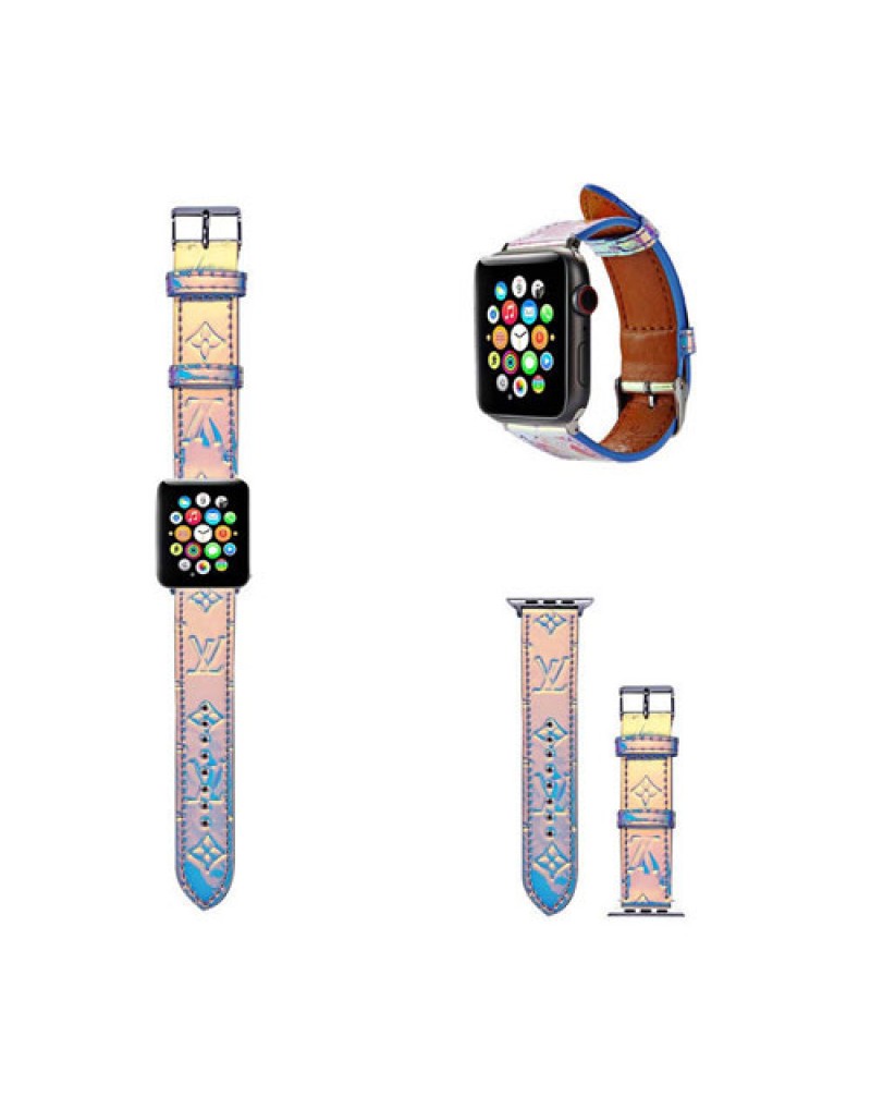 ルイヴィトン apple watchバンドハイブランド アップルウォッチバンドレザー製高級 時計ベルトvuitton apple watch 7 SE 6 3 5 4ベルトお洒落レーザー性ファッション大人気