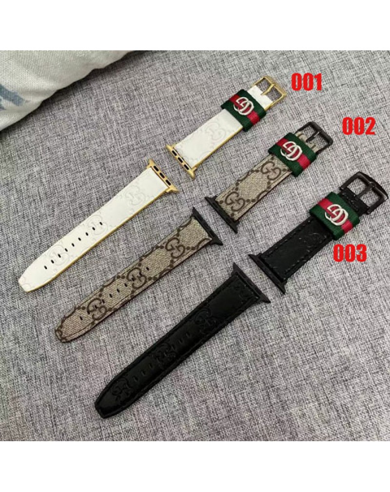 グッチ apple watch 10 9 8 SE2 Ultra 7 SE 6 5 4 3 2バンドハイブランド アップルウォッチベルト高級レザー製 時計ベルト男女向けファッション大人気 apple watch ベルト用交換
