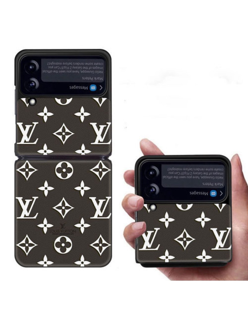 ルイヴィトン Galaxy Z flip5/Z fold5/z flip3/z flip4/z fold4ケースブランド z flipケース galaxy z fold3/ z fold2ケースvuitton お洒落人気 ギャラクシー z flip3ケース折り畳み保護性ファッションスマホケース