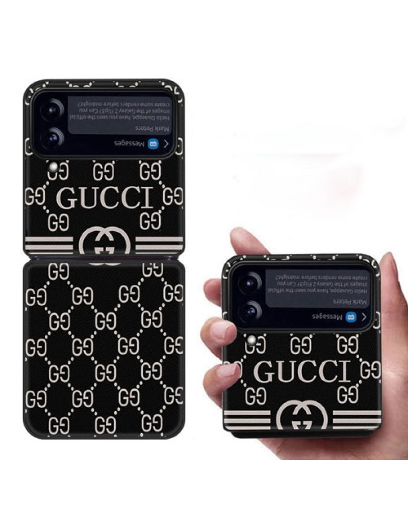 グッチ galaxy z flip6/z flip5/z flip4ケースブランド galaxy z fold5/z fold4/z fold3ケース折り畳みお洒落グッチ ギャラクシーz flip3/z flipケース保護性ファッション大人気 男女兼用