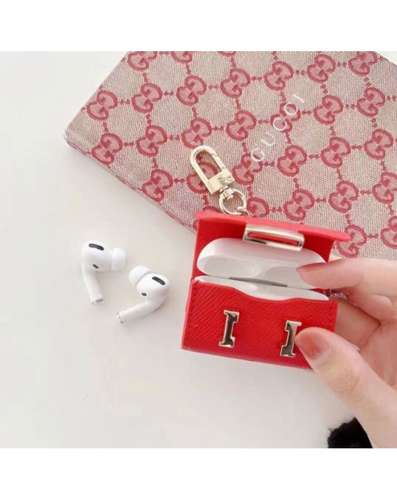エルメス Airpods pro/3世代/4世代ケースブランド airpods 2/1世代ケースお洒落紛失防止エアーポッズプロケースhermes 携帯便利耐衝撃 保護性 芸能人愛用