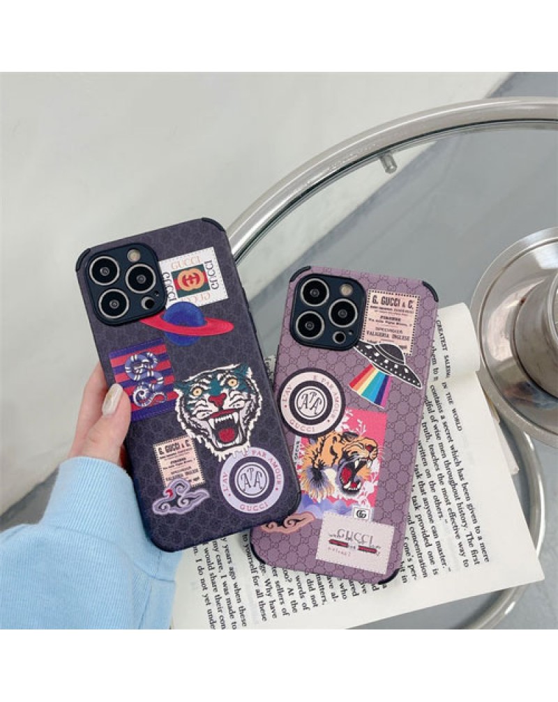 グッチ iphone13/13 pro/13 pro maxケースブランド iphoneSE3/12/12 pro maxケース個性潮流 iphone11/11 pro maxケース虎頭付き経典アイフォンxr/xs max/x/8/7 plusケースお洒落ファッション