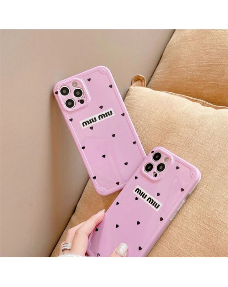 ミュウミュウ iphone13/13 pro/13 pro maxケースブランド iPhone12/12 pro maxケース女性人気 iphone11/11 pro maxケースお洒落アイフォンxr/xs max/x/8/7 plusケース大人気高級tpu性保護性ソフト